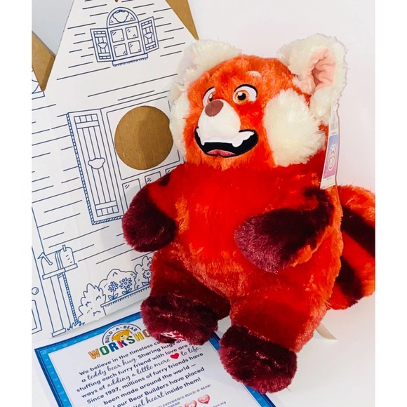 BUILD A BEAR TURNING RED Panda Mei Disney Pixar Plush Stuffed Animal NEW - Picture 2 of 10